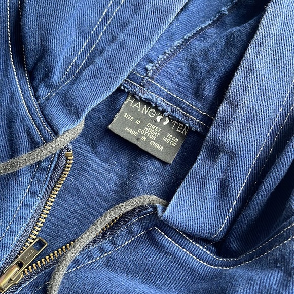 HANG TEN | Vintage style denim hooded anorak - Picture 8 of 8